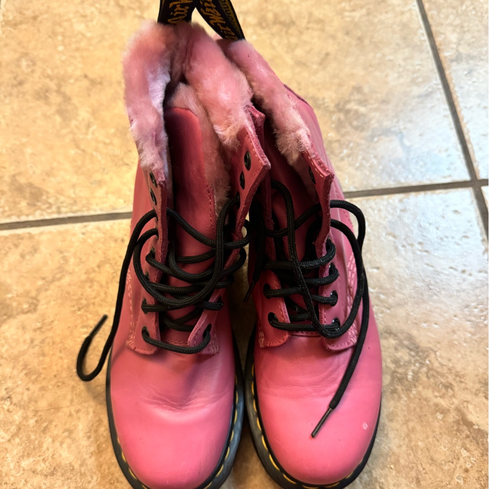 Pink Dr. Martens